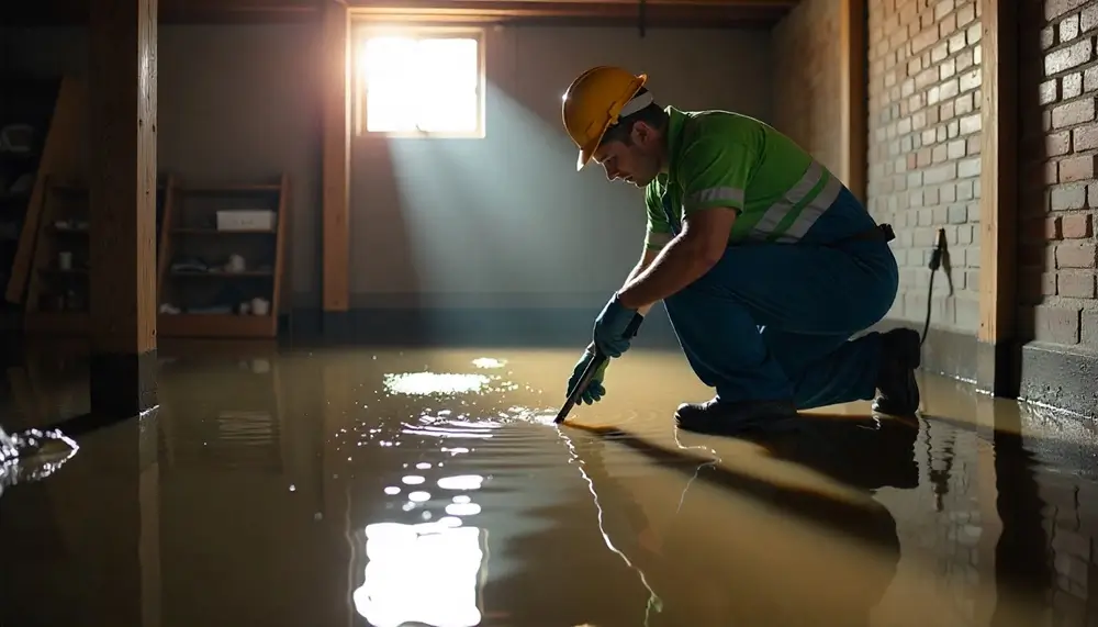 Professional water damage restoration services in West College Corner, IN